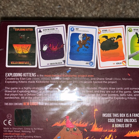 Exploding Kittens Game original edition & party + 2 Mashems - Picture 6 of 10